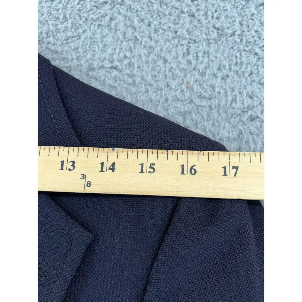 Hart Schaffner Marx Blazer 40R Jack Nicklaus Sports Coat Blue Knit Emblem‎ READ
